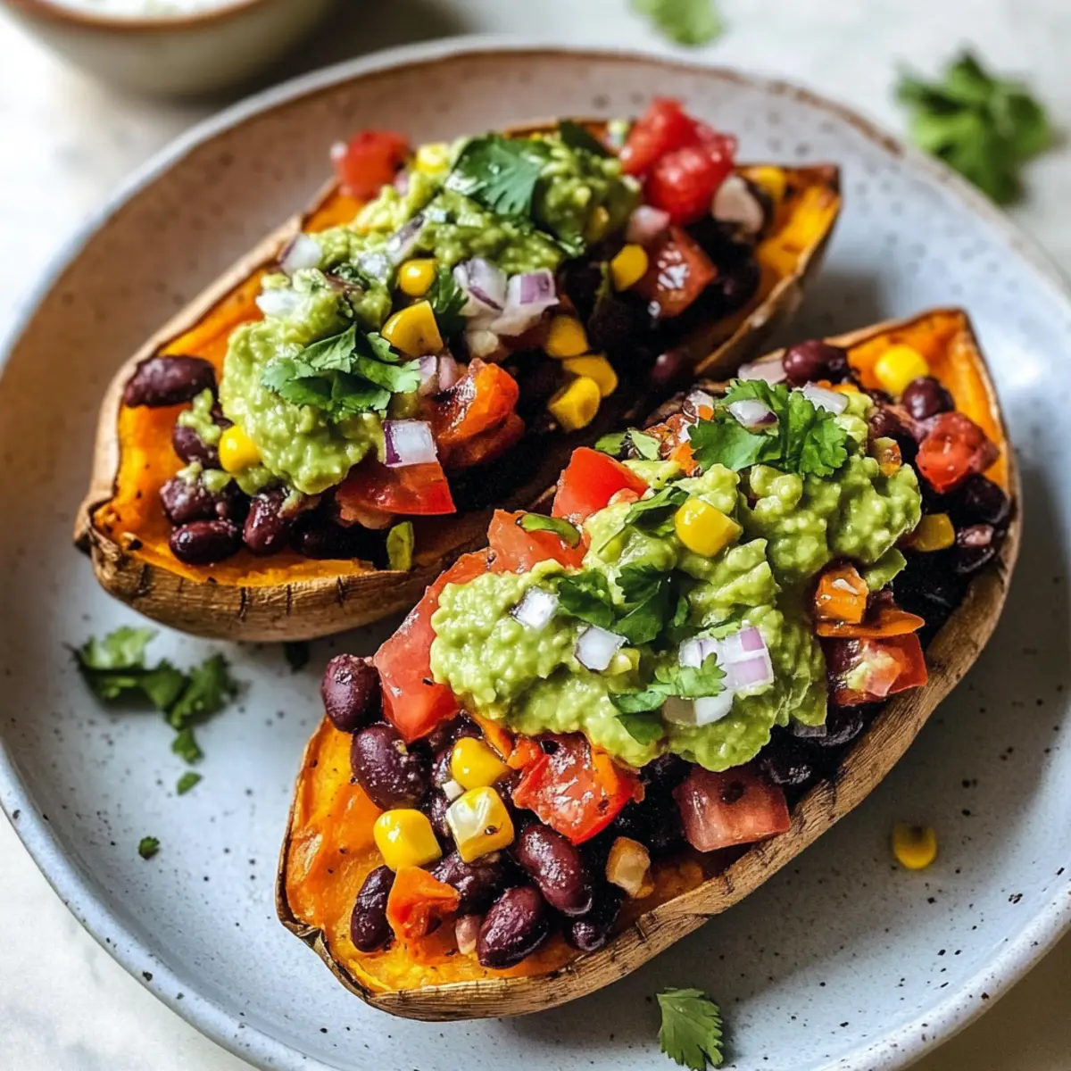 Black Bean Stuffed Sweet Potatoes iimbhu