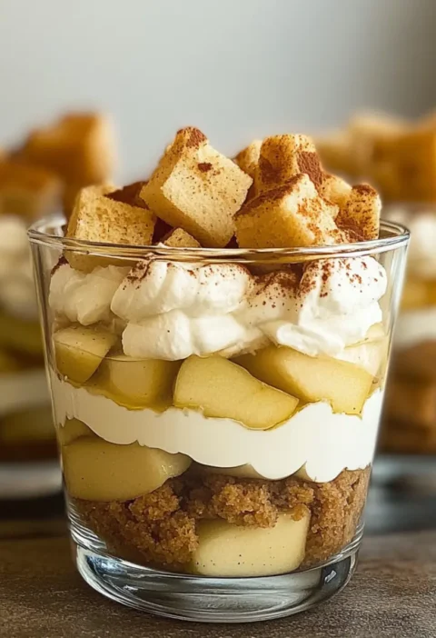 Bratapfel-Tiramisu im Glas
