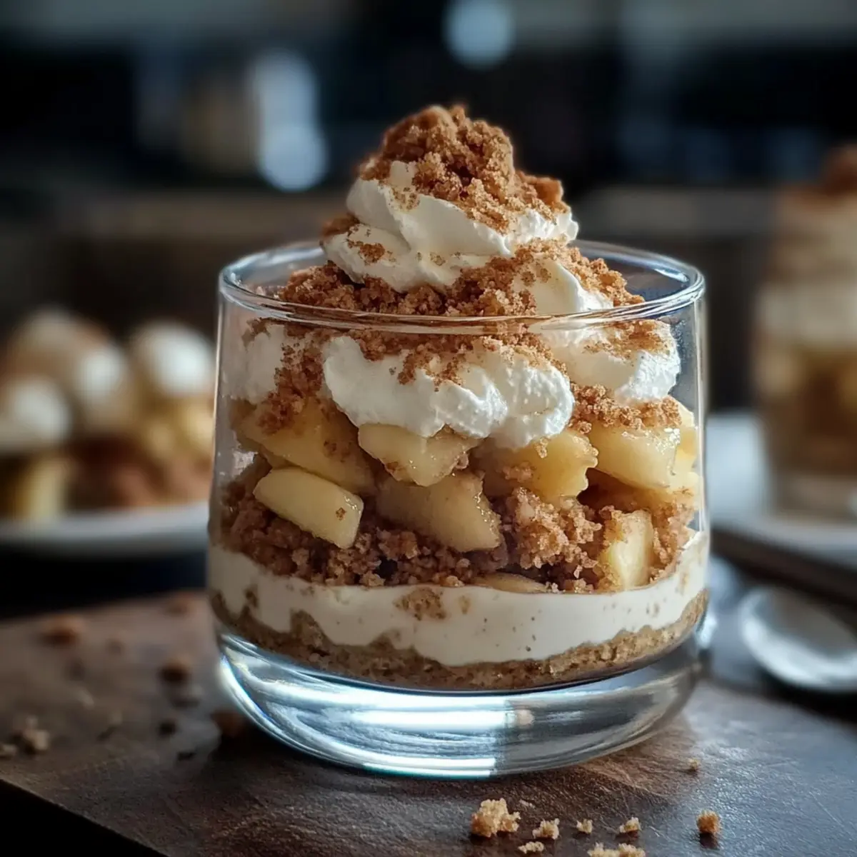 Bratapfel Crumble auf Zimtcreme kqy4ul