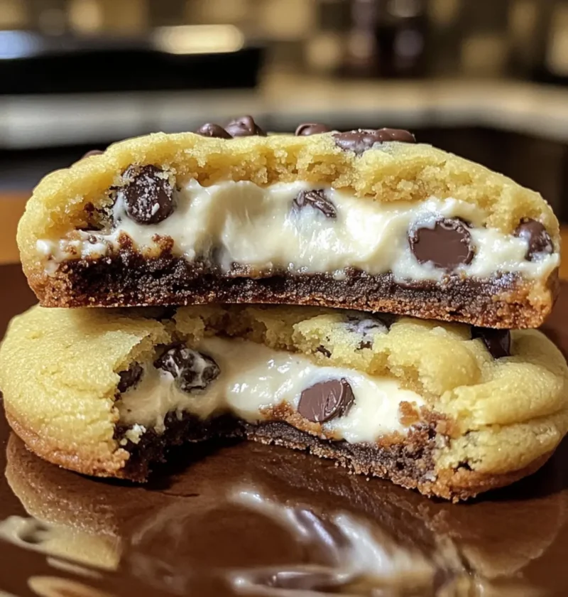 Käsekuchengefüllte Schokoladenkekse für Naschkatzen 1 Käsekuchengefüllte Schokoladenkekse