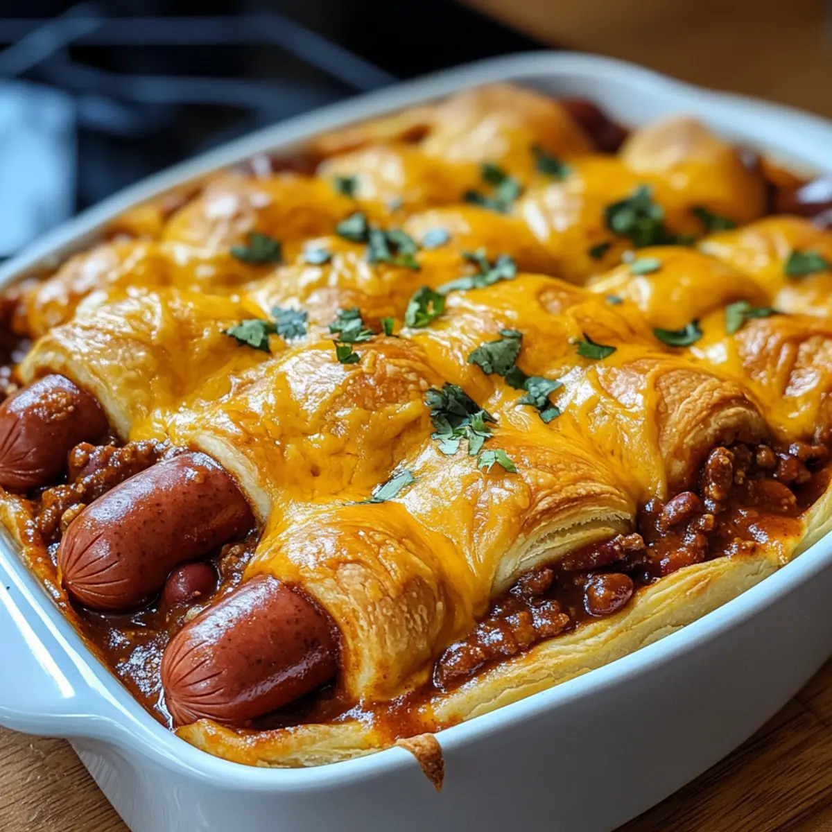 Chili-Käse-Wurst-Auflauf