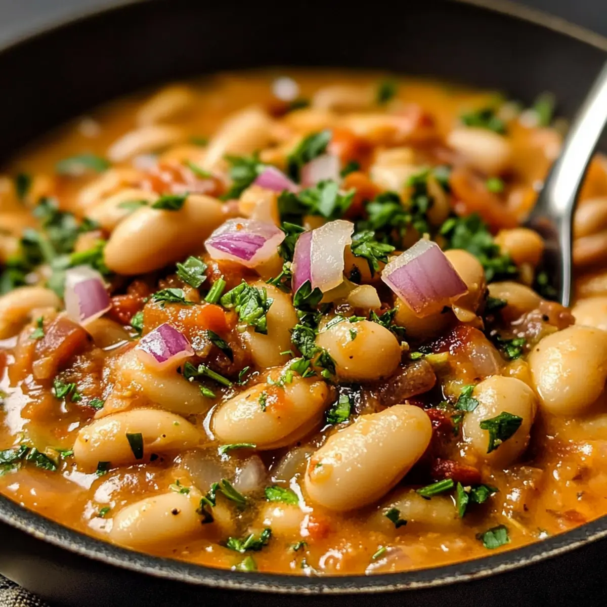 Cremige Tomaten-Bohnen-Pfanne: Schnell und vegan genießen 4 Cremige Tomaten Bohnen Pfanne kjqgzf
