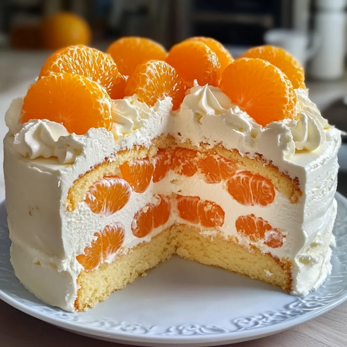 Fantakuchen mit Paradiescreme und Mandarinen genießen 5 Fantakuchen mit Paradiescreme und Mandarinen