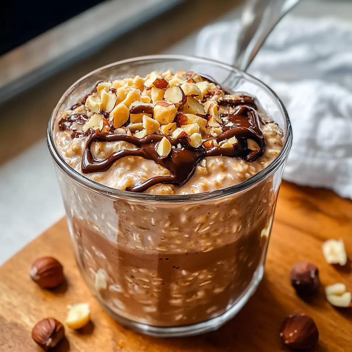 Ferrero Rocher Protein Übernacht-Haferflocken