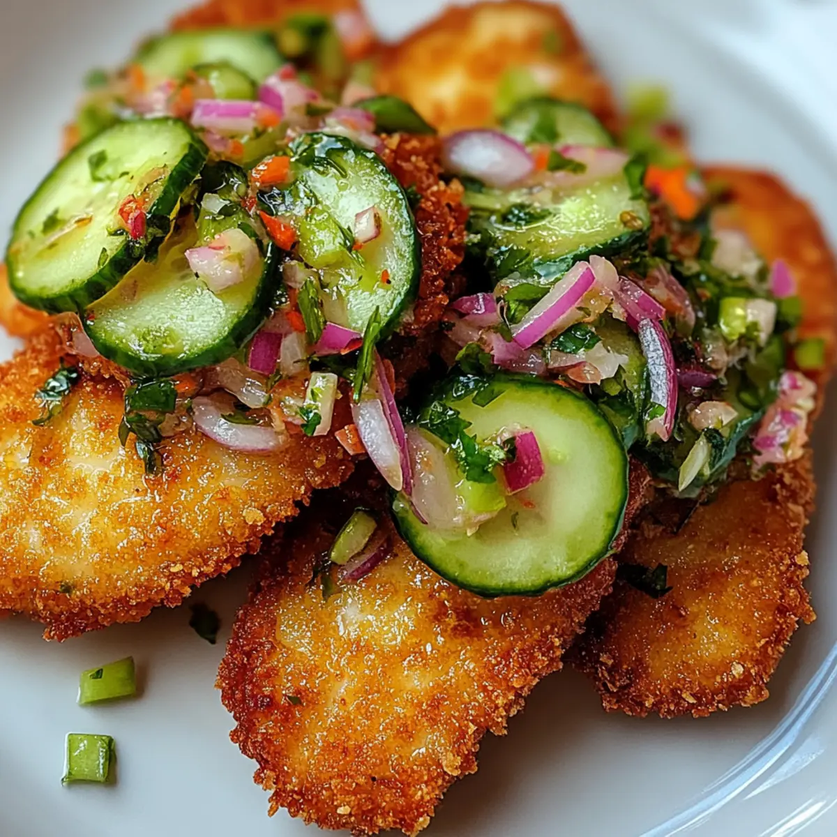 Fisch Milanese mit Gurken perfekt zubereiten 4 Fisch Milanese mit Gurken tb5e9p