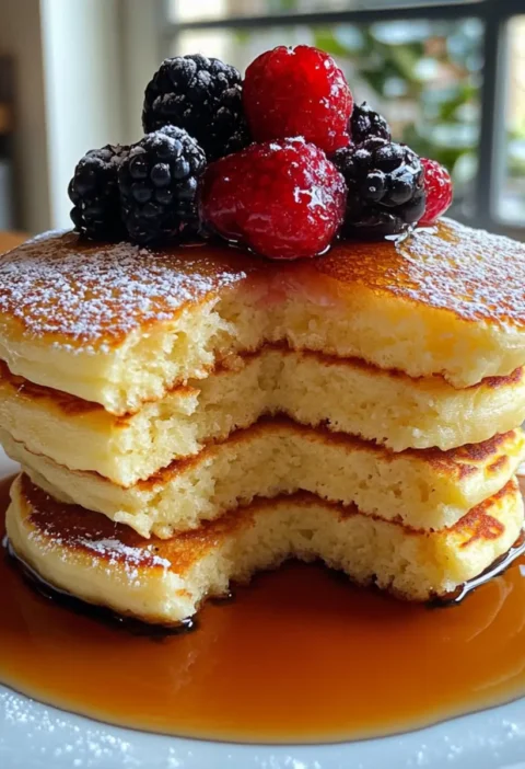 Flauschige japanische Soufflé-Pfannkuchen