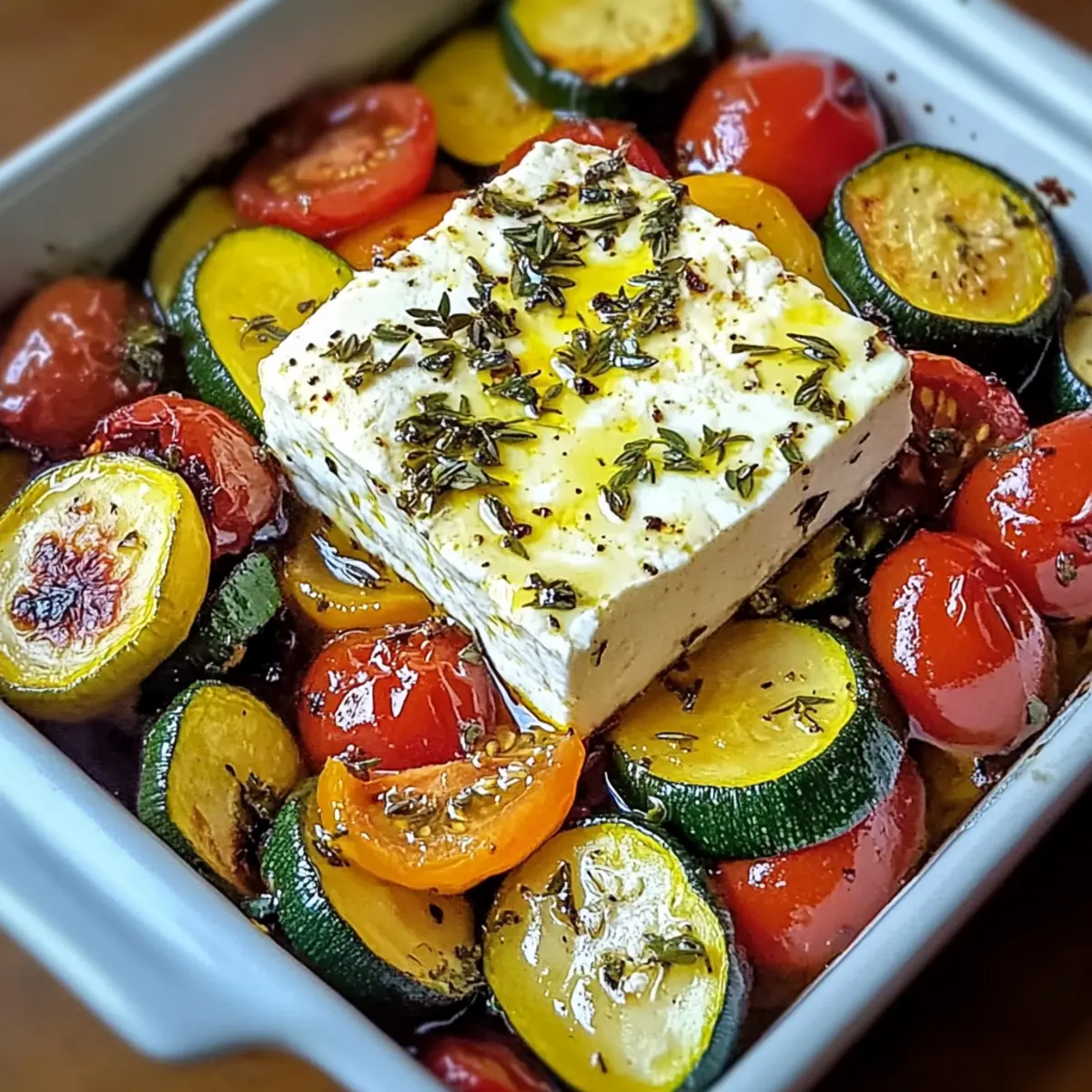 Gebackener Feta auf mediterranem GemA¼se c204rq