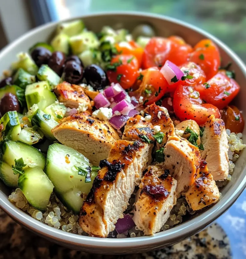 Griechische Hähnchen-Bowl für gesunde Genussmomente 1 Griechische Hähnchen-Bowl