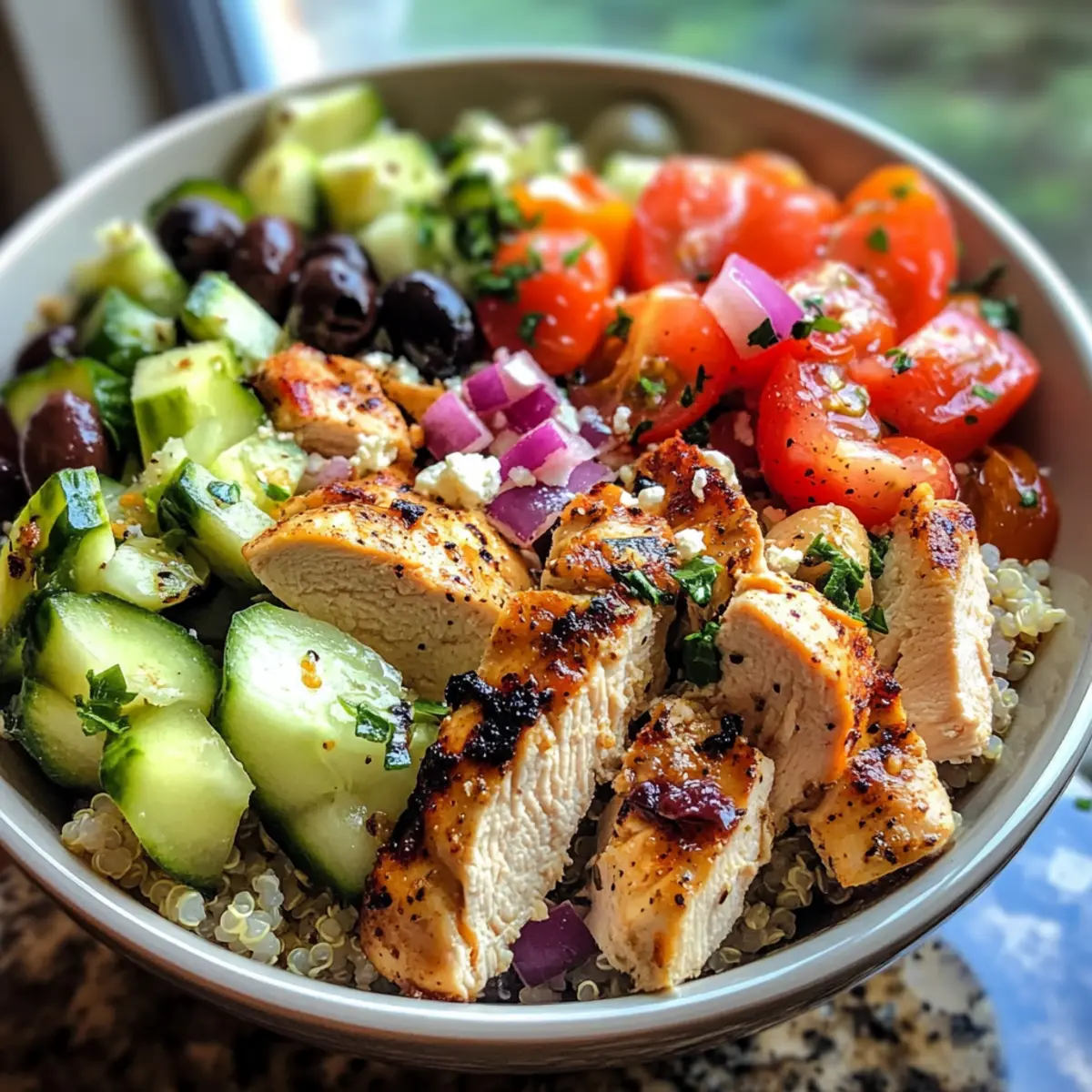 Griechische Hähnchen-Bowl für gesunde Genussmomente 5 Griechische Hähnchen-Bowl