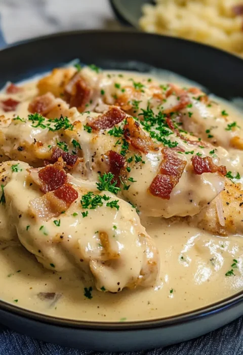 Hähnchengeschnetzeltes in Frischkäsesauce