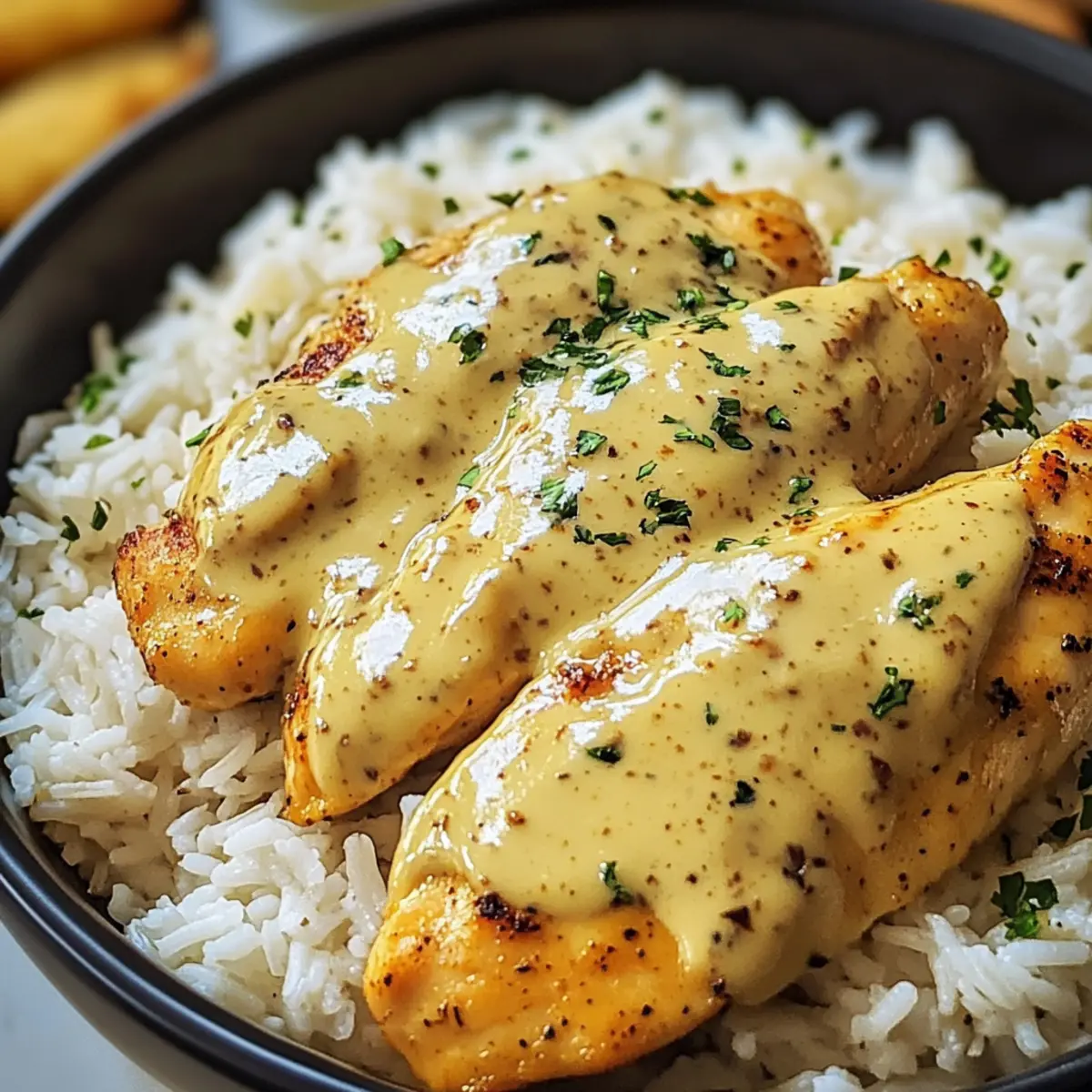 Honig Senf HA¤hnchen mit Reis dmn9sb