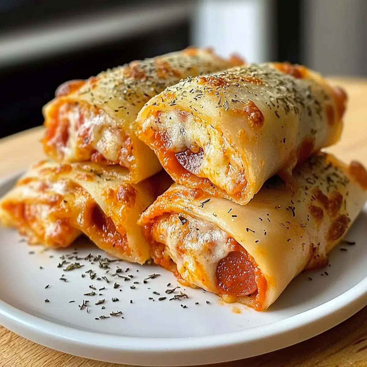 Unwiderstehliche hochproteinhaltige Peperoni-Pizza-Röllchen 3