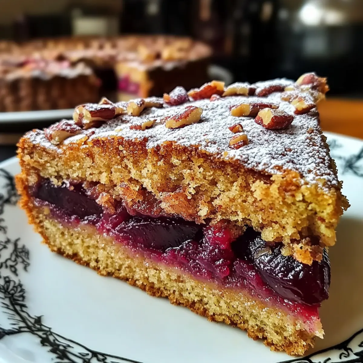 Nussiger Zimtkuchen mit Pflaumenfüllung genießen 2 Nussiger Zimtkuchen mit PflaumenfA¼llung gkwcvb