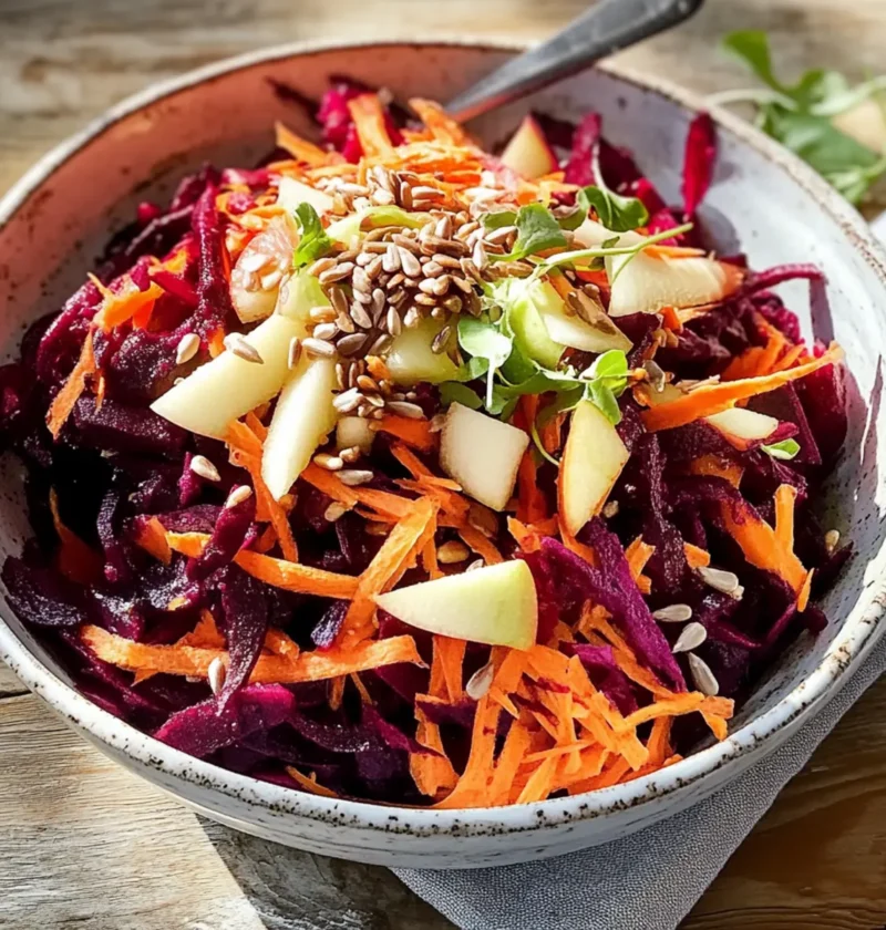 Rote-Bete-Apfel-Salat für frischen Genuss Zuhause 1 Rote-Bete-Apfel-Salat