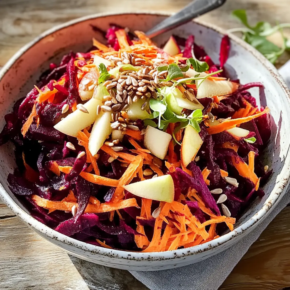 Rote-Bete-Apfel-Salat für frischen Genuss Zuhause 5 Rote-Bete-Apfel-Salat