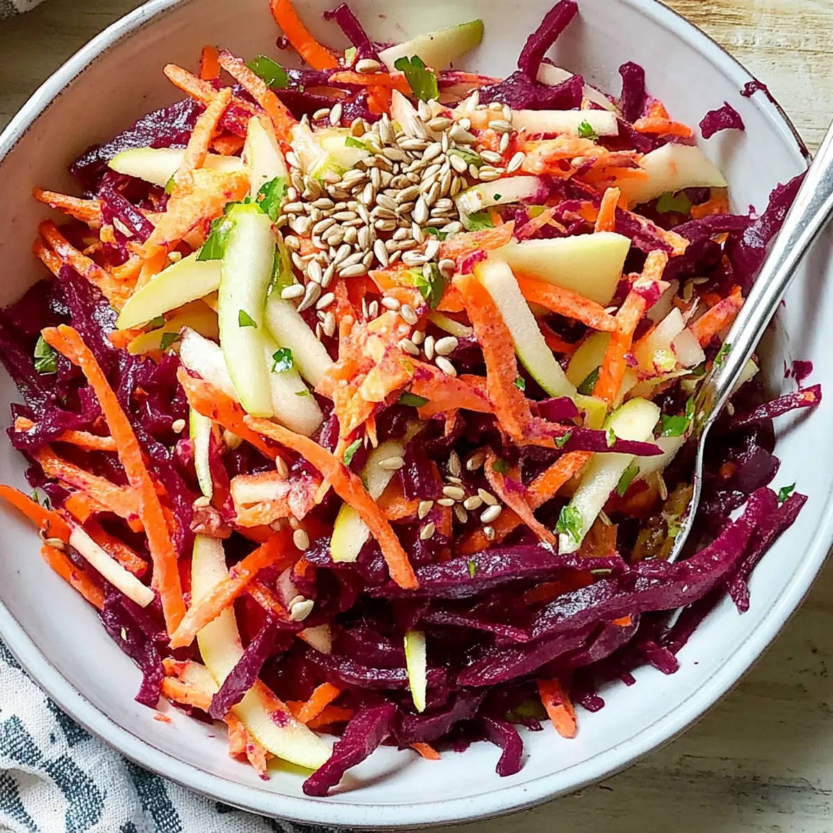 Rote-Bete-Apfel-Salat für frischen Genuss Zuhause 2 Rote Bete Apfel Salat vsaifc