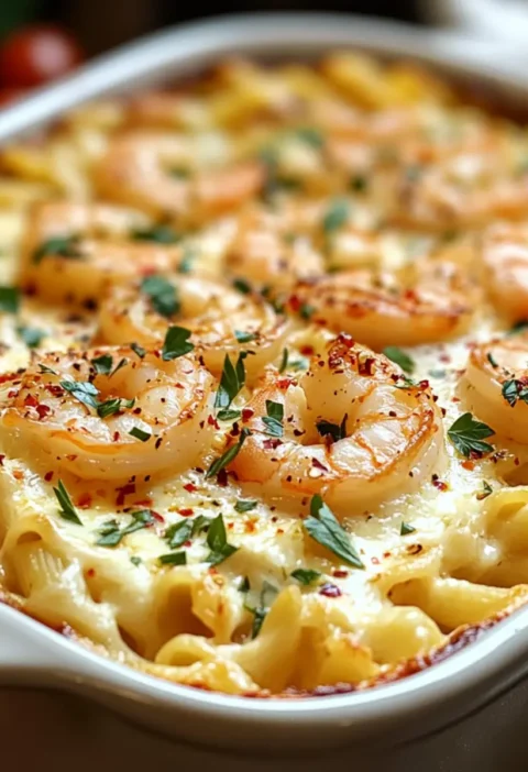 Garnelen Scampi Pasta