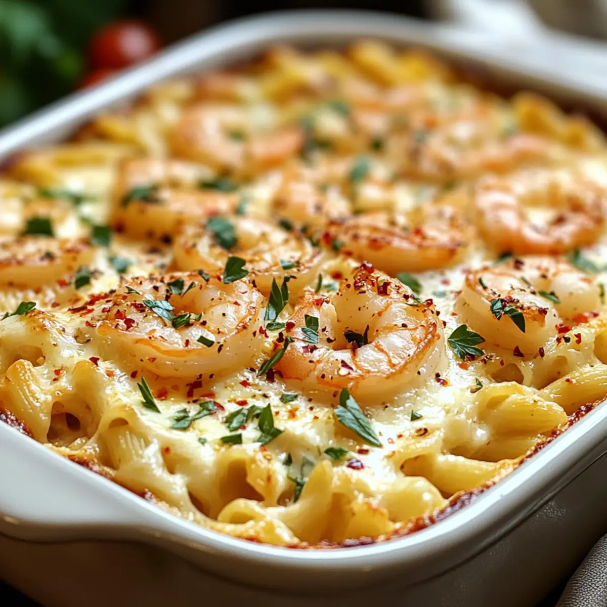 Garnelen Scampi Pasta