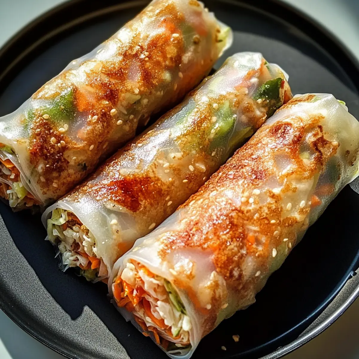 Probieren Sie die luftfrittierte Reispapier-Nudelrolle 3