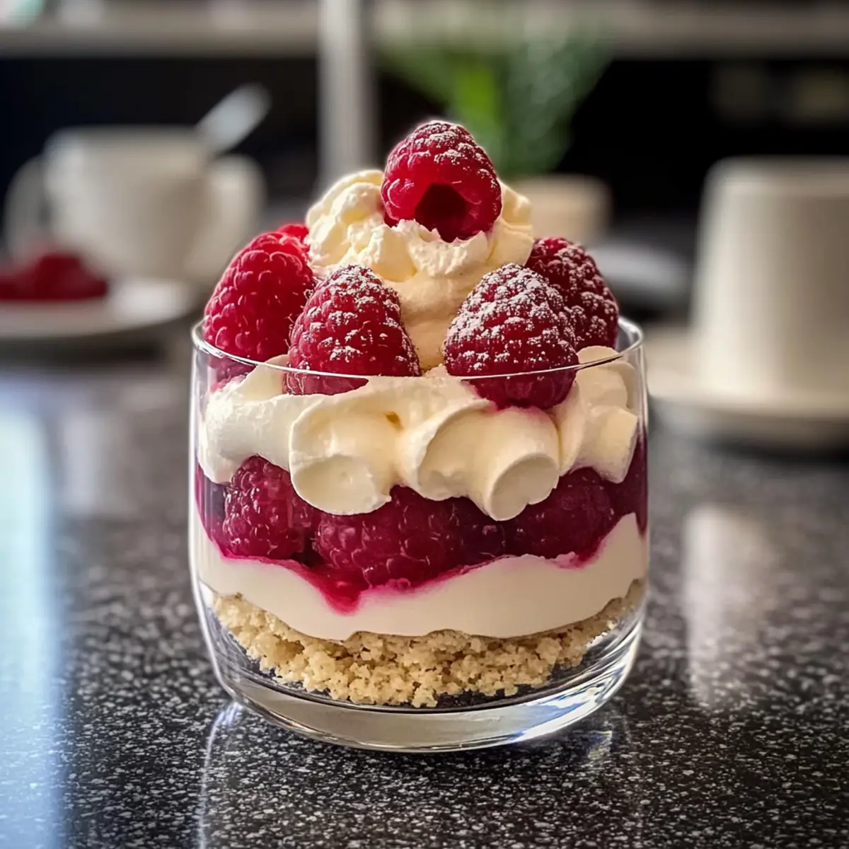 Vanillekipferl Dessert mit Himbeeren t8bukr