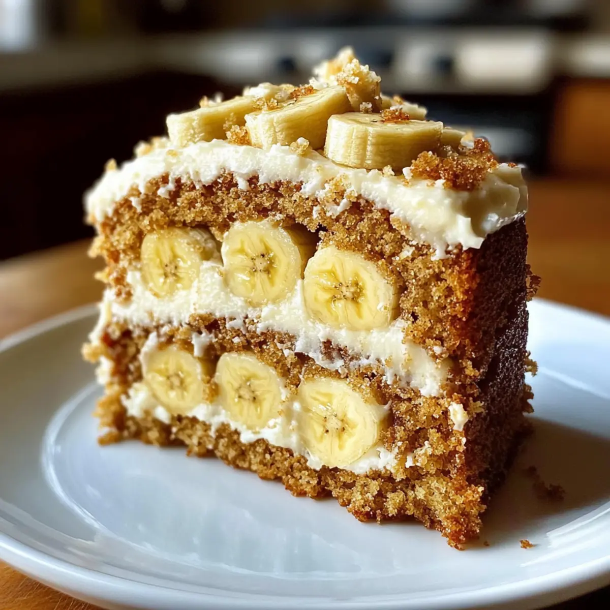 Bananenbrot Kuchen mit Frischkäsefrosting