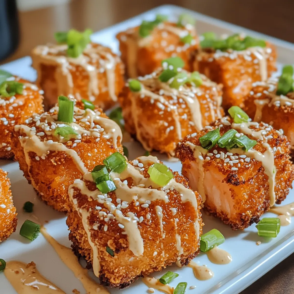 Bang Bang Lachs Bisse Rezept für jeden Abend 3 Bang Bang Salmon Bites Recipe obj6l5