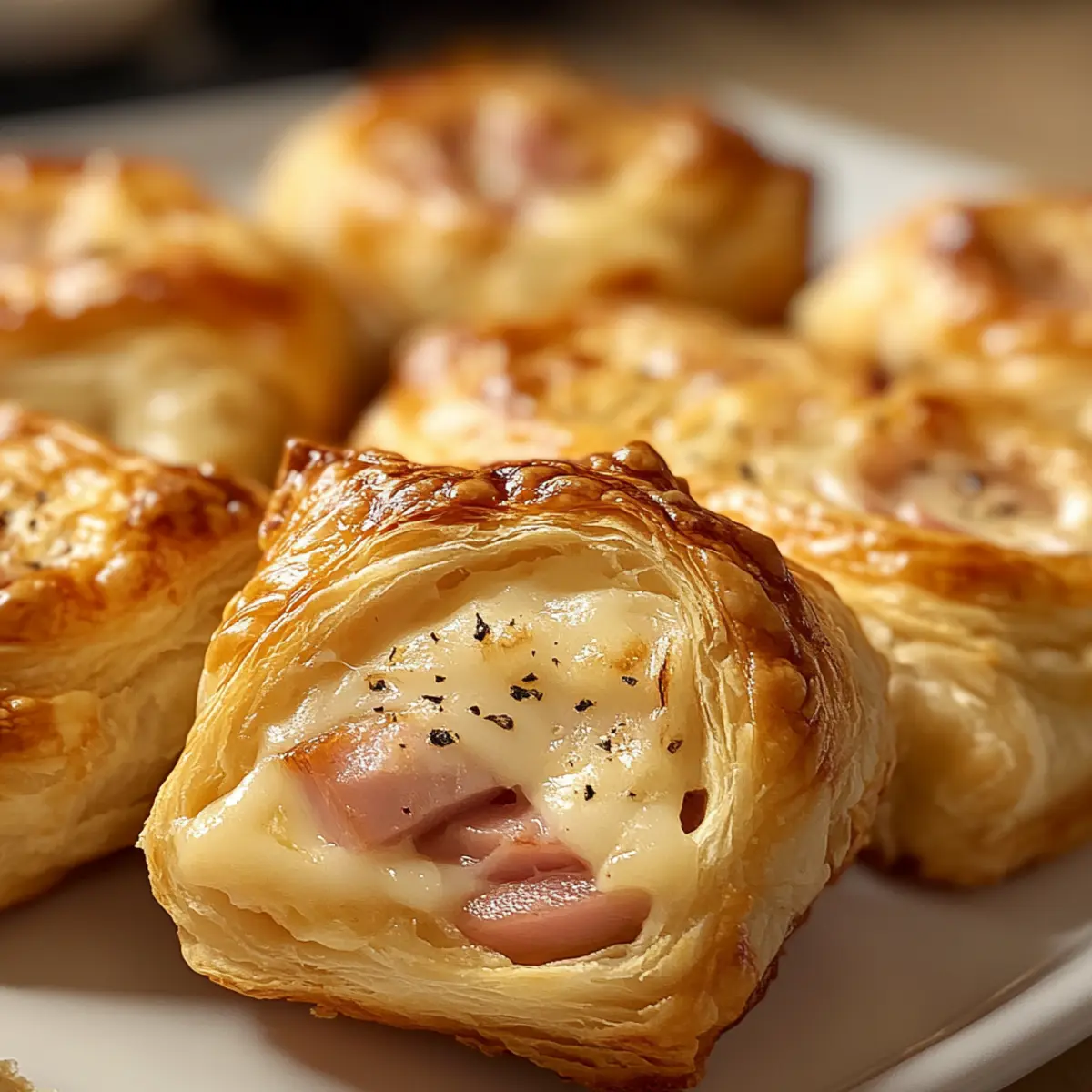 Blätterteigschnecken mit Schinken & Käse – Schnell und Lecker 5 Blätterteigschnecken – herzhaft mit Schinken & Käse (Gästeliebling)