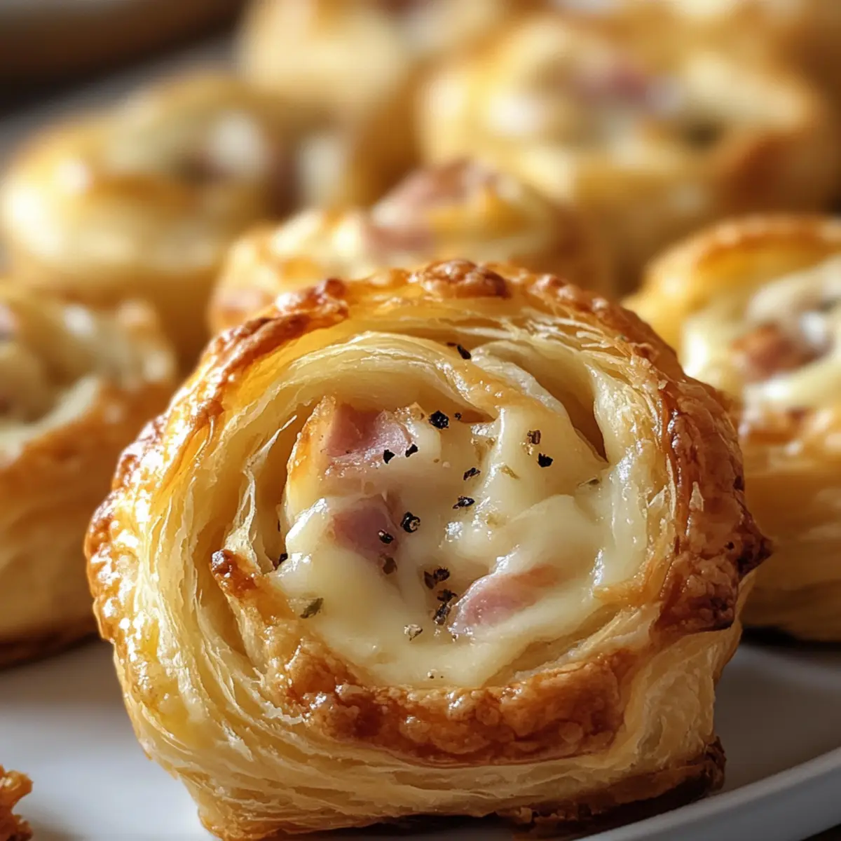 Blätterteigschnecken mit Schinken & Käse – Schnell und Lecker 4 BlA¤tterteigschnecken herzhaft mit Schinken KA¤se GA¤steliebling puihdt