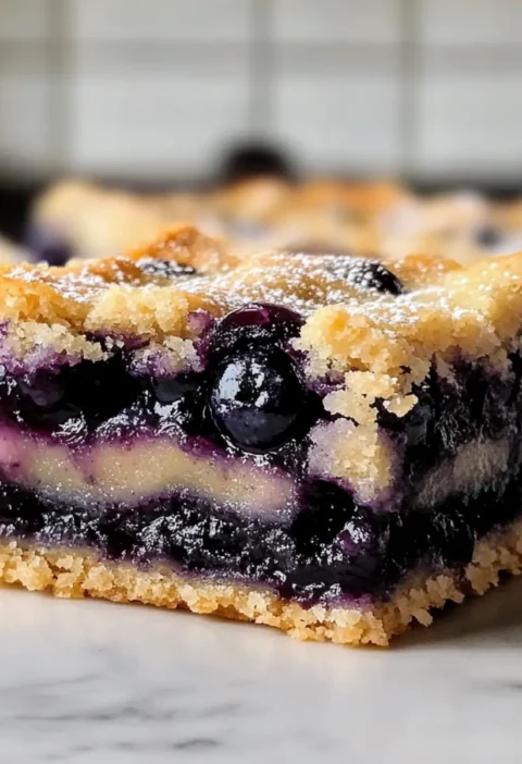 Blaubeerkekskrümelriegel Rezept Zutaten: - 2 Tassen Mehl - 1 Tasse Zucker - 1/2 Tasse Butter, geschmolzen - 1 Teelöffel Backpulver - 1/4 Teelöffel Salz - 1 Ei - 1 Teelöffel Vanilleextrakt - 2 Tassen Blaubeeren - 1/2 Tasse brauner Zucker Anleitung: 1. Heize den Ofen auf 180 Grad Celsius vor. 2. In einer großen Schüssel Mehl, Zucker, geschmolzene Butter, Backpulver, Salz, Ei und Vanilleextrakt vermengen. 3. Die Mischung in eine geölte Backform geben und gleichmäßig verteilen. 4. Die Blaubeeren gleichmäßig auf die Teigschicht legen. 5. In einer kleinen Schüssel braunen Zucker mit etwas Mehl vermengen und über die Blaubeeren streuen. 6. Im vorgeheizten Ofen 25-30 Minuten backen, bis die Oberseite goldbraun ist. 7. Abkühlen lassen und in Riegel schneiden.