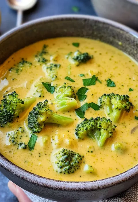 Brokkoli Käse Suppe | einfaches Rezept (vegan)