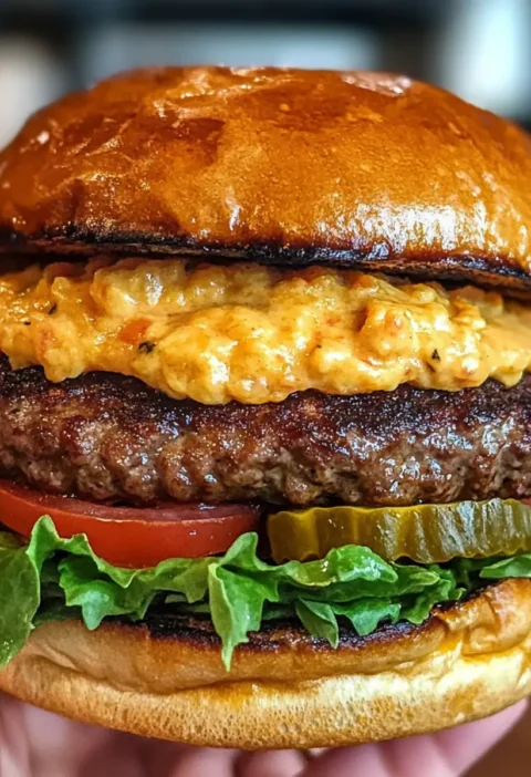 Burger mit Pimento-Käse Rezept