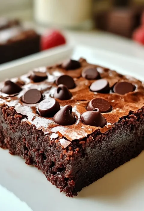 Kalorien fudgy Brownies reiche und verwöhnende Leckerei