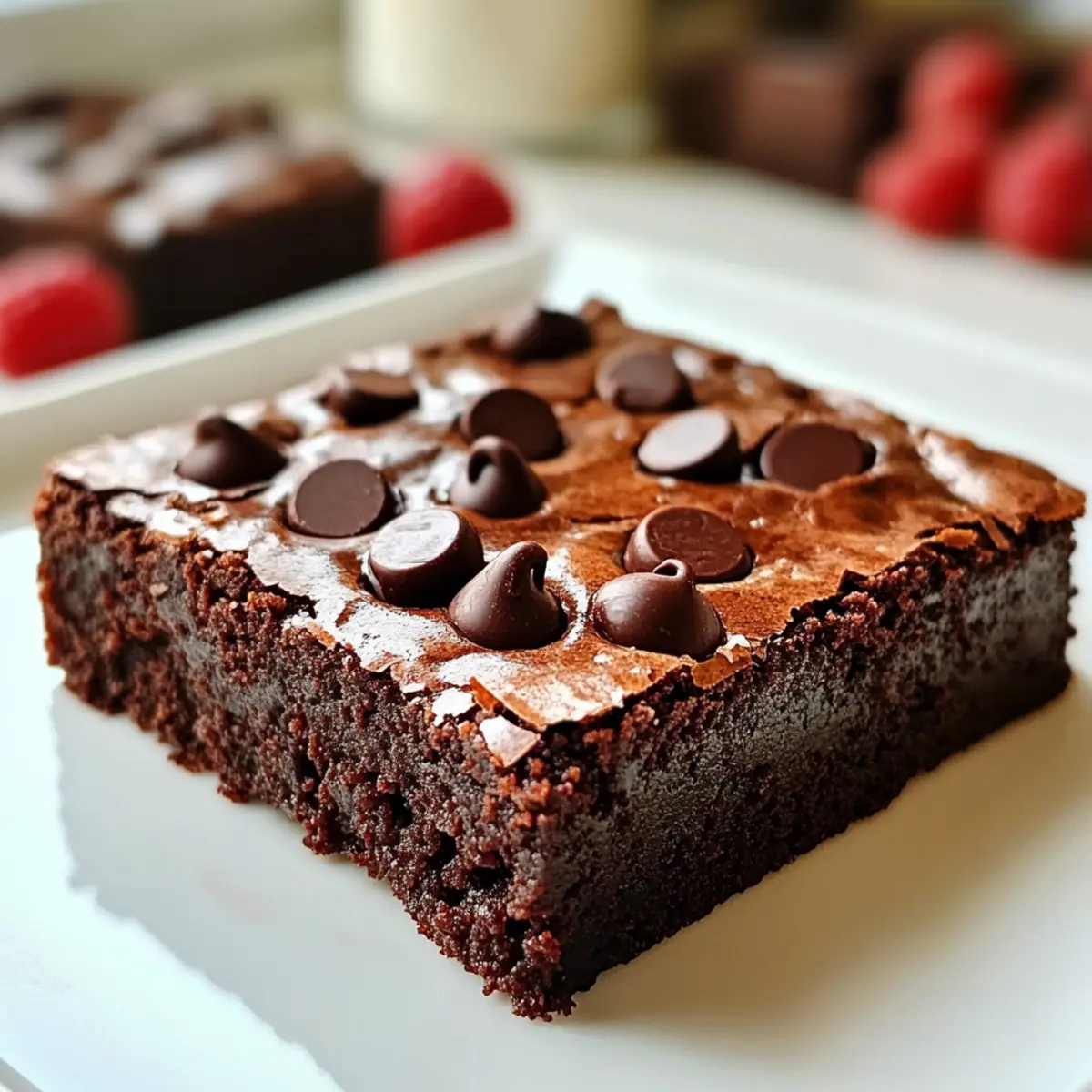 Kalorien fudgy Brownies reiche und verwöhnende Leckerei