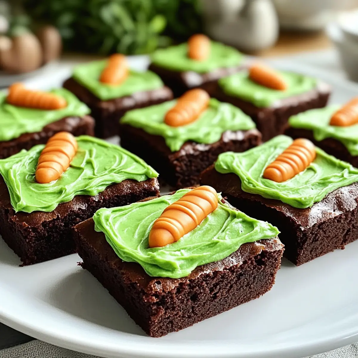 Carrot Shaped Vegan Easter Brownies Delightful Treat wmoojb