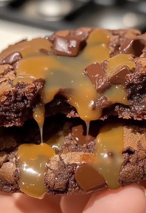 Schokoladen-Karamell-Kekse