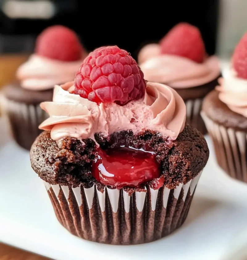 Schokoladen-Himbeer-Cupcakes für den süßen Genuss 1 Schokoladen-Himbeer-Cupcakes