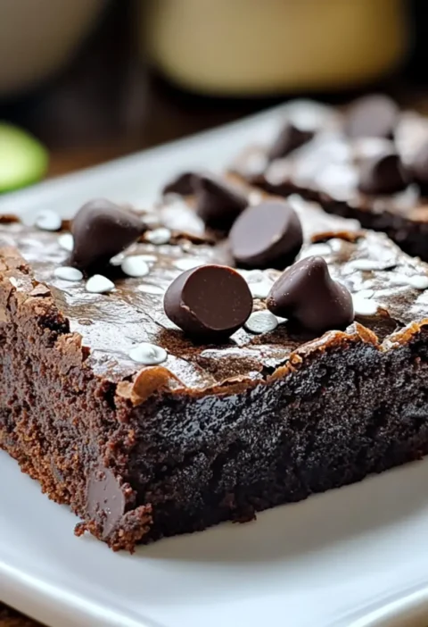 Schokoladen-Zucchini-Brownies Reich und dekadente Leckerei