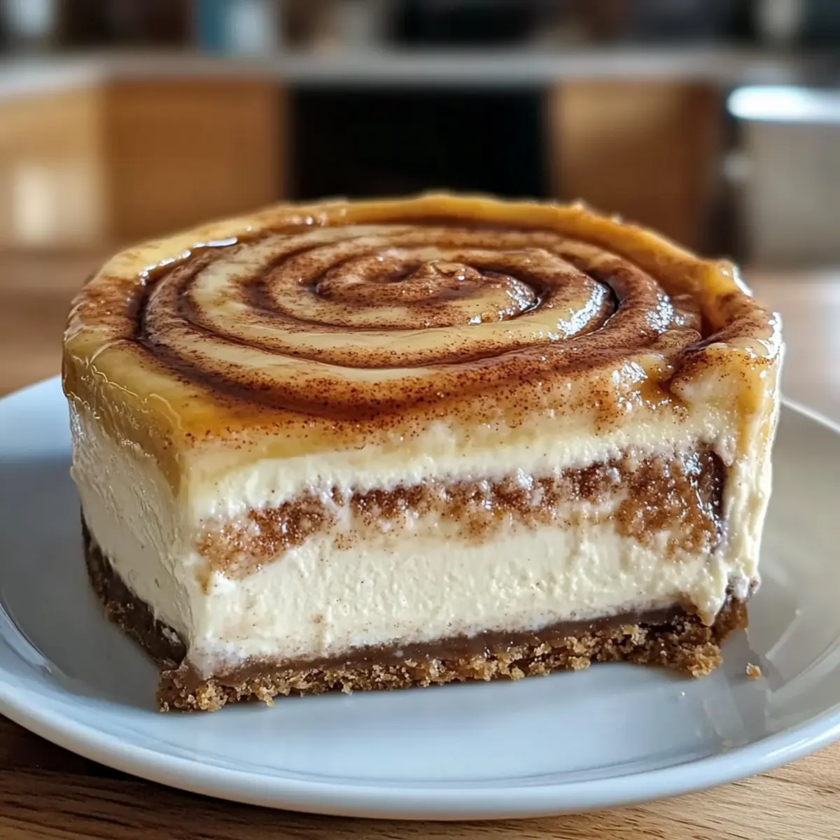 Zimtrolle Honigbrötchen Käsekuchen Rezept ganz einfach 2 Cinnamon Roll Honeybun Cheesecake Recipe dymtzf