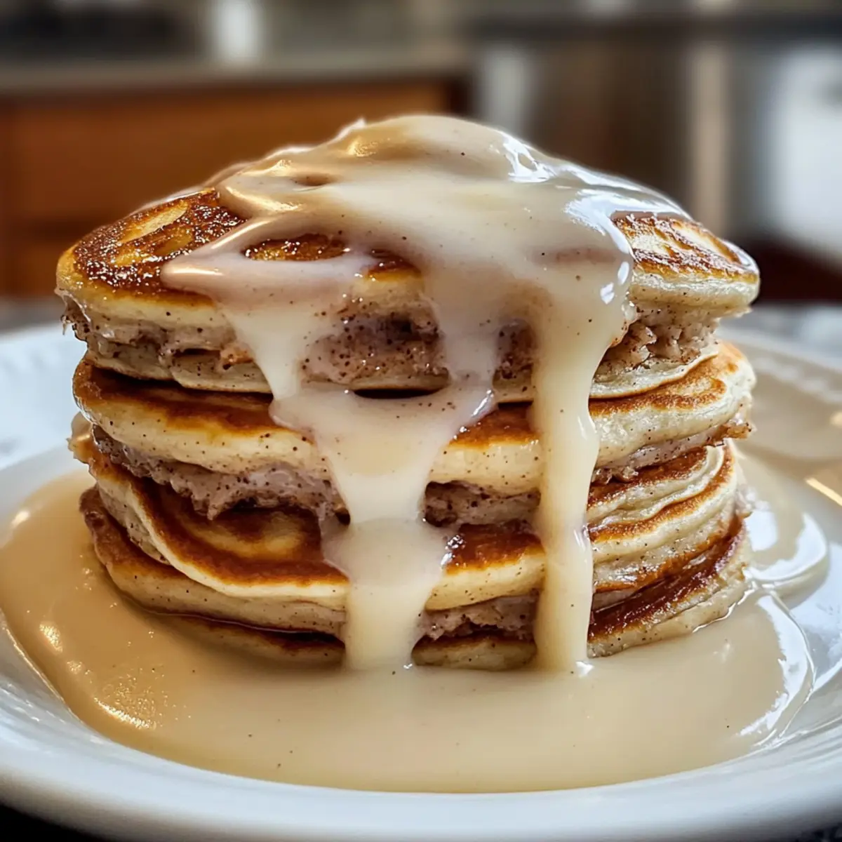 Zimtrollen-Pfannkuchen Rezept für ein köstliches Frühstück 5 Zimtrollen-Pfannkuchen Rezept Zutaten: - 1 Tasse Mehl - 2 Esslöffel Zucker - 1 Esslöffel Backpulver - 1/2 Teelöffel Salz - 1 Tasse Milch - 1 Ei - 2 Esslöffel geschmolzene Butter - 1 Teelöffel Vanilleextrakt Zimtfüllung: - 1/4 Tasse brauner Zucker - 2 Esslöffel Zimt - 2 Esslöffel geschmolzene Butter Zubereitung: 1. In einer Schüssel Mehl, Zucker, Backpulver und Salz vermengen. 2. In einer anderen Schüssel Milch, Ei, geschmolzene Butter und Vanilleextrakt verquirlen. 3. Die flüssigen Zutaten zu den trockenen Zutaten geben und gut vermischen. 4. Für die Zimtfüllung braunen Zucker und Zimt vermengen und die geschmolzene Butter hinzufügen. 5. Eine Pfanne erhitzen und einen kleinen Löffel Teig hineingeben. Dann die Zimtfüllung in einem spiralförmigen Muster darauf geben. 6. Sobald Blasen auf der Oberfläche erscheinen, den Pfannkuchen umdrehen und die andere Seite goldbraun backen. 7. Wiederholen, bis der gesamte Teig aufgebraucht ist. 8. Warm servieren.