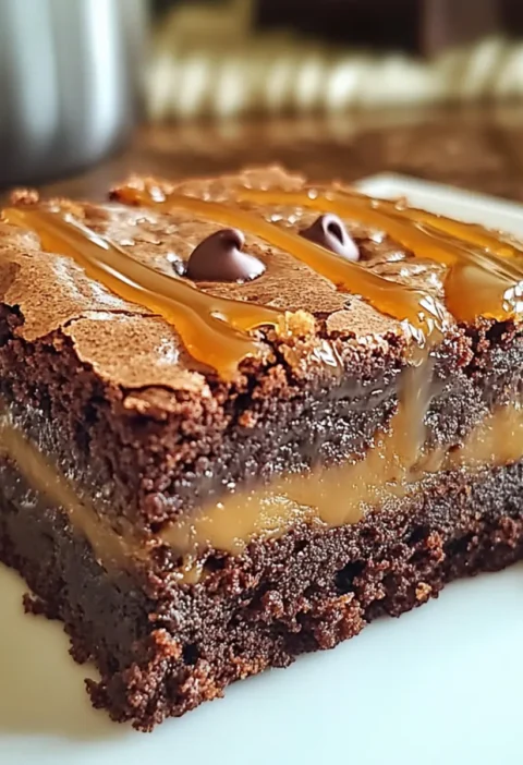 Kaffee Karamell Brownies Unwiderstehliche Dekadente Leckerei