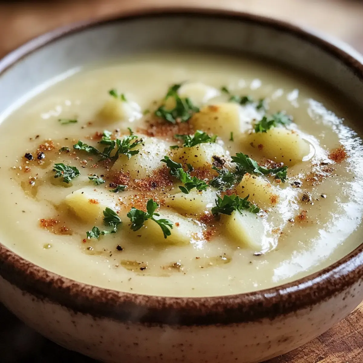 Cremige Knoblauchkartoffelsuppe im Handumdrehen 2