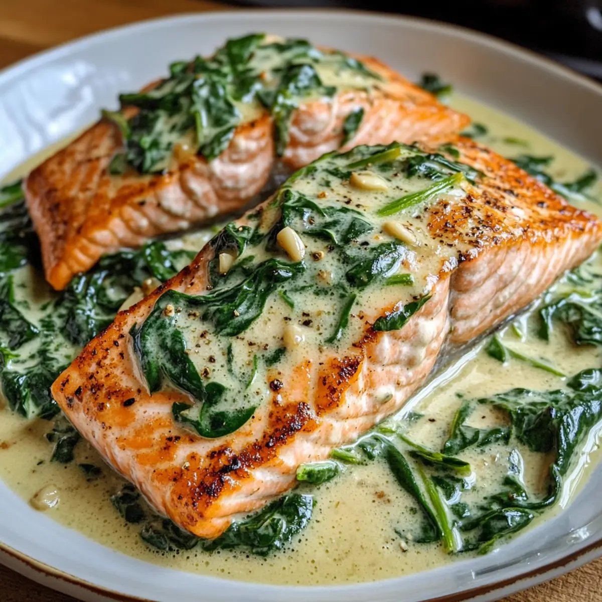 Cremiger Spinat Lachs Rezept für schnelles Genießen 4 Creamy Spinach Salmon Recipe y4rvsg