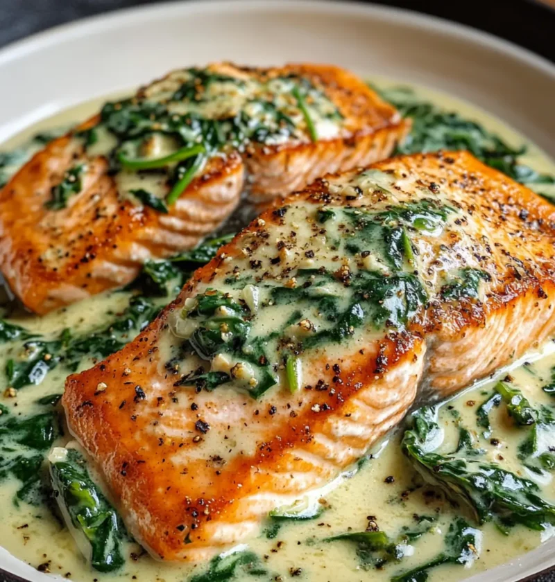 Cremiger Spinat Lachs Rezept für schnelles Genießen 1 Cremiger Spinat Lachs Rezept