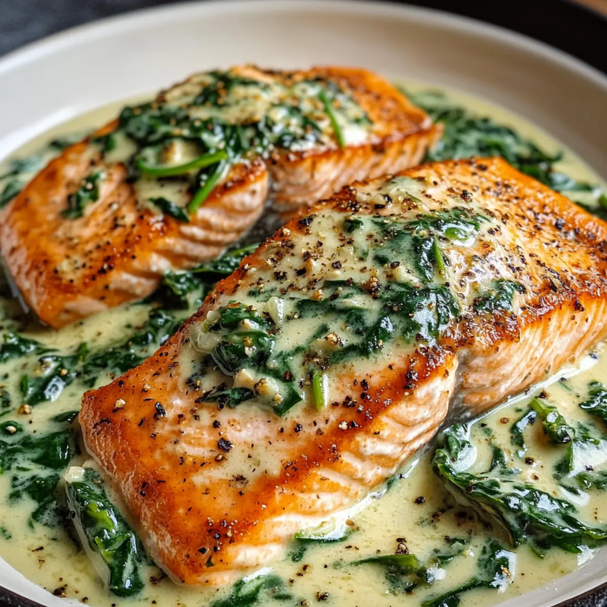 Cremiger Spinat Lachs Rezept für schnelles Genießen 5 Cremiger Spinat Lachs Rezept