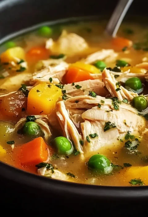 Crockpot Hühnergemüsesuppe Rezept