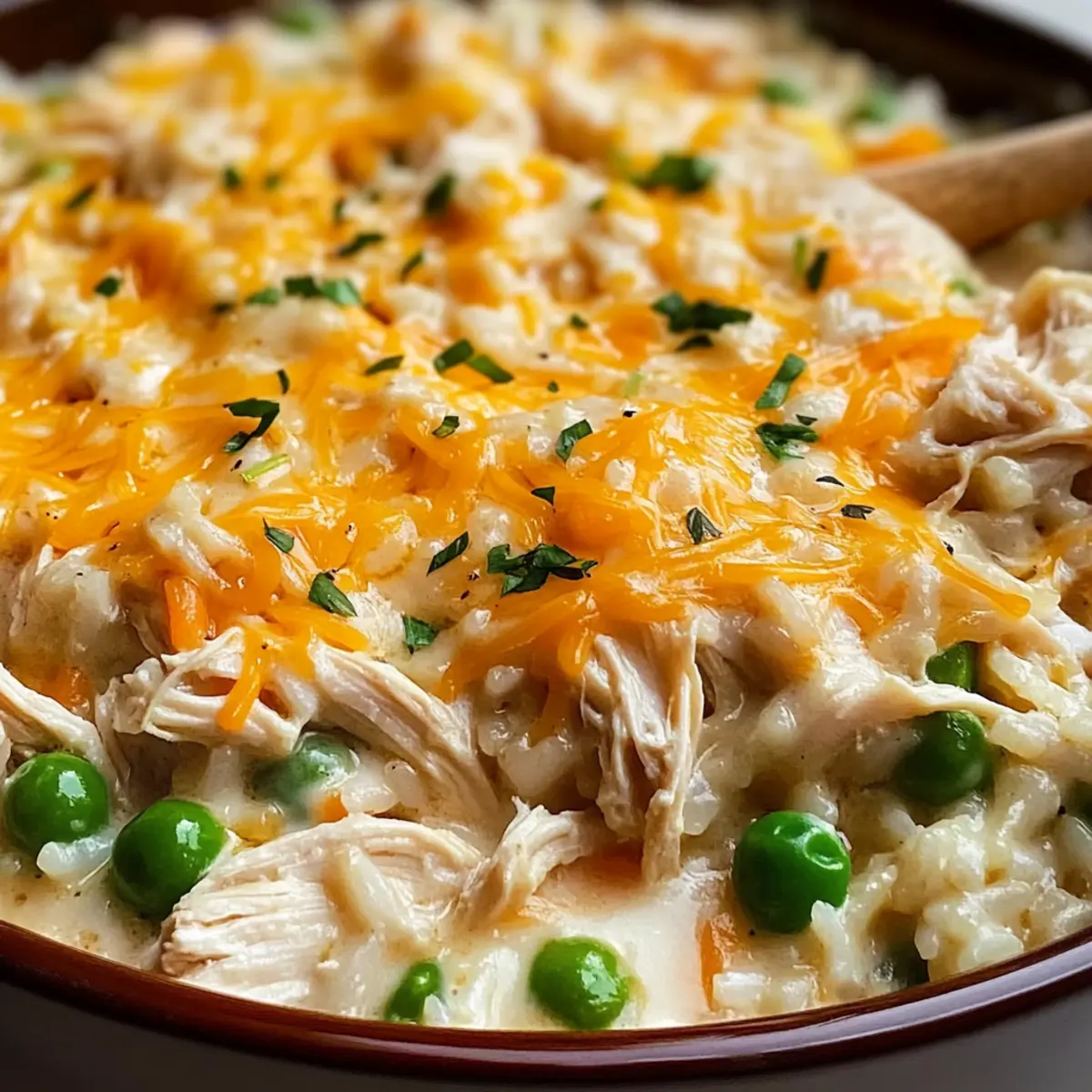 Crockpot Hähnchen und Reis Rezept Zutaten: - 4 Hähnchenbrustfilets - 2 Tassen Reis - 4 Tassen Hühnerbrühe - 1 Zwiebel, gewürfelt - 2 Karotten, gewürfelt - 1 Tasse gefrorene Erbsen - 2 Knoblauchzehen, gehackt - 1 Teelöffel Paprika - 1 Teelöffel Salz - 1/2 Teelöffel Pfeffer Anleitung: 1. Hähnchenbrustfilets in den Crockpot legen. 2. Reis, Hühnerbrühe, Zwiebel, Karotten, Erbsen, Knoblauch, Paprika, Salz und Pfeffer hinzufügen. 3. Alles gut vermengen. 4. Den Crockpot abdecken und auf der LOW-Stufe 6-8 Stunden oder auf der HIGH-Stufe 3-4 Stunden garen. 5. Vor dem Servieren das Hähnchen zerkleinern und vermengen.