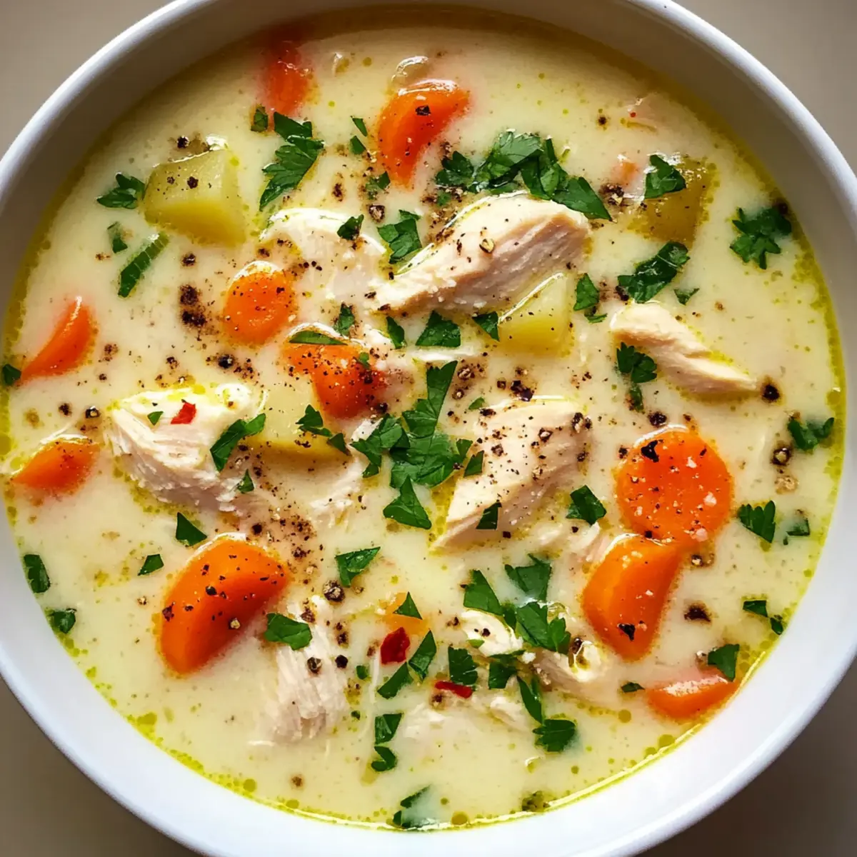 Crockpot Cremige Hühnchen- und Kartoffelsuppe Rezept für Zuhause 4 Crockpot Creamy Chicken and Potato Soup Recipe az6yzr