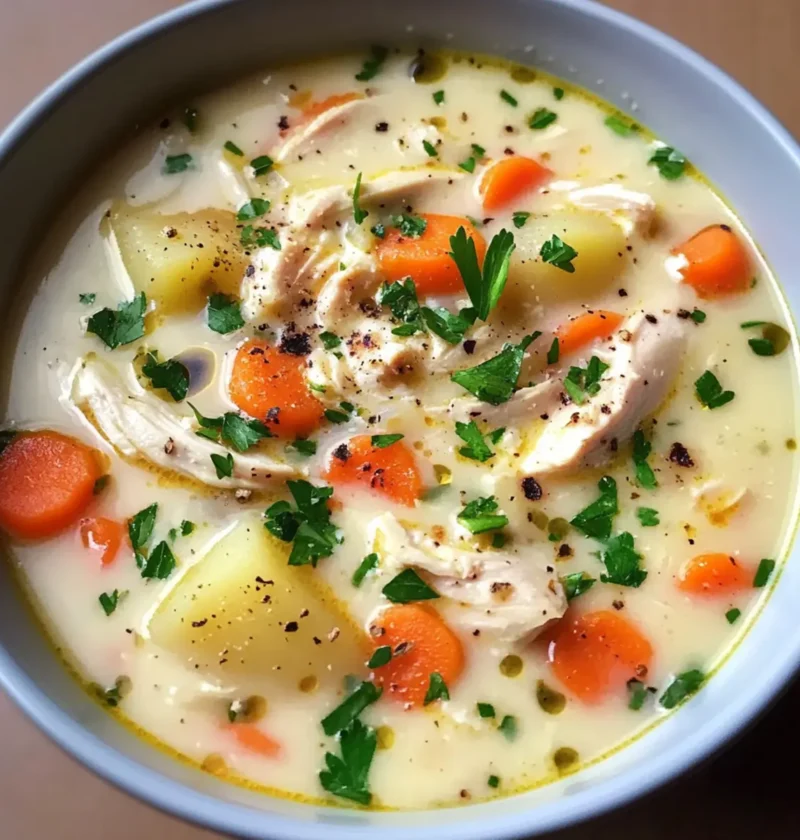 Crockpot Cremige Hühnchen- und Kartoffelsuppe Rezept für Zuhause 1 Crockpot Cremige Hühnchen- und Kartoffelsuppe Rezept