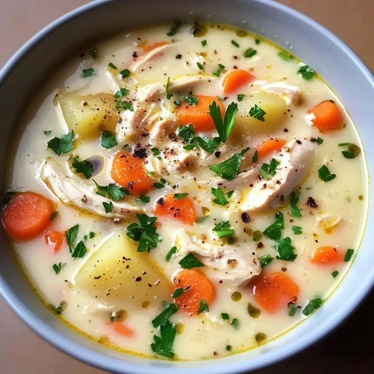 Crockpot Cremige Hühnchen- und Kartoffelsuppe Rezept für Zuhause 5 Crockpot Cremige Hühnchen- und Kartoffelsuppe Rezept