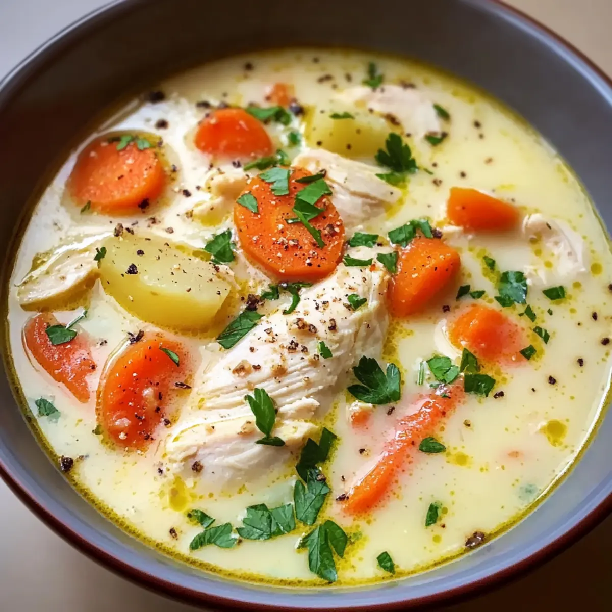 Crockpot Cremige Hühnchen- und Kartoffelsuppe Rezept für Zuhause 2 Crockpot Creamy Chicken and Potato Soup Recipe e5qk4r